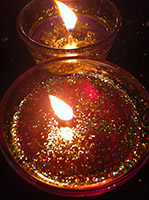 Bougies paillettes
